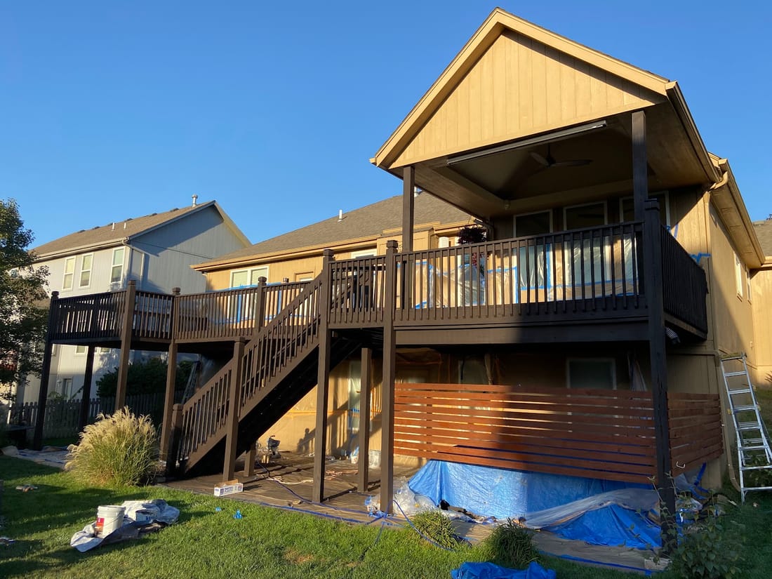 Deck Staining & Restoration project by Lathian Painting Company